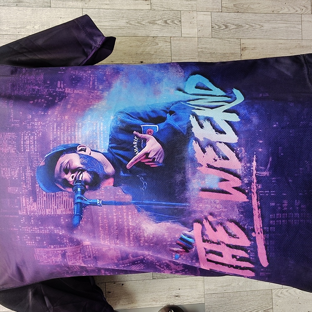 The Weeknd Graphic Men's Shirt - Black and Purple - Picture 3 of 3